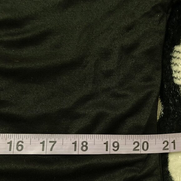 ANNE KLEIN Black asymmetrical v-neck 3/4th sleeve top ~ MEDIUM LARGE XL shirt - Picture 8 of 14